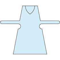 宇都宮製作 ポリエプロン ディスポタイプ M ブルー 1セット(150枚:50枚×3パック)(ご注文単位1セット)【直送品】