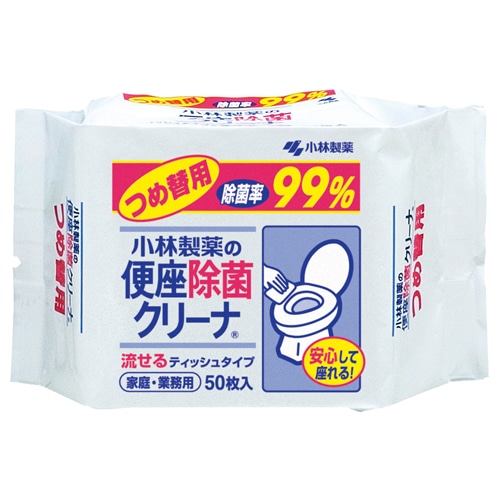 小林製薬　便座除菌クリーナー　家庭・業務用　つめ替用　1セット（1200枚：50枚×24パック）（ご注文単位1セット）【直送品】