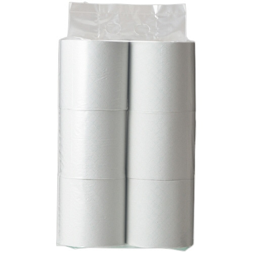 TANOSEE　トイレットペーパー　水に流せる芯　ダブル　75m　1セット（240ロール：24ロール×10ケース）（ご注文単位1セット）【直送品】