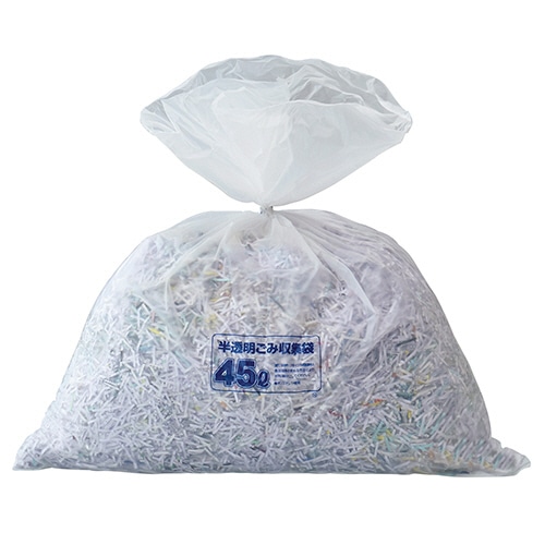 ジャパックス　容量表示入りポリ袋　乳白半透明　45L　TSN45　1セット（600枚：10枚×60パック）（ご注文単位1セット）【直送品】