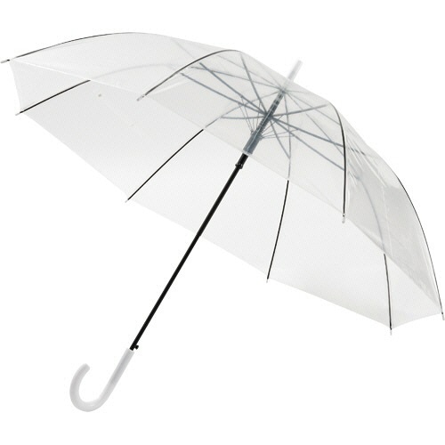 スギハラ ビニールジャンプ傘 70cm クリア 8本骨 1セット(6本)(ご注文単位1セット)【直送品】