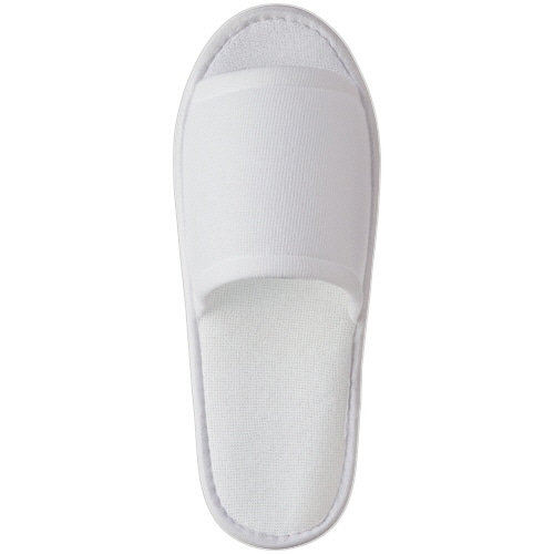 TANOSEE　ソフトニットスリッパ　大人用　ホワイト　1セット（200足：5足×40パック）（ご注文単位1セット）【直送品】