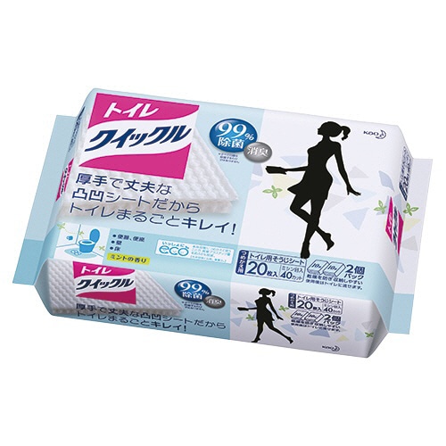 花王 トイレクイックル つめかえ用ジャンボパック 1セット(240枚:20枚×12パック)(ご注文単位1セット)【直送品】