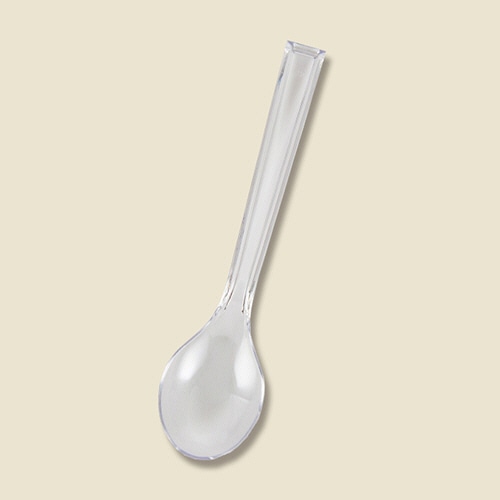 シモジマ　HEIKO　プラスチックスプーン　12.3cm　透明　単袋　#004513005　1セット（1000本：100本×10パック）（ご注文単位1セット）【直送品】