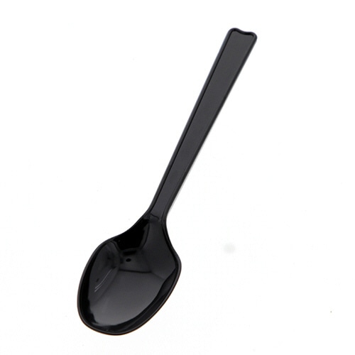 シモジマ　HEIKO　プラスチックスプーン　16cm　黒　単袋　#004513023　1セット（1000本：100本×10パック）（ご注文単位1セット）【直送品】