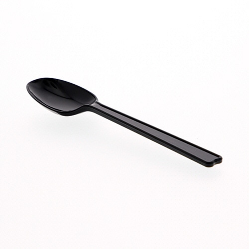 シモジマ　HEIKO　プラスチックスプーン　16cm　黒　単袋　#004513023　1セット（1000本：100本×10パック）（ご注文単位1セット）【直送品】