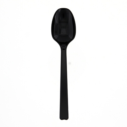シモジマ　HEIKO　プラスチックスプーン　16cm　黒　単袋　#004513023　1セット（1000本：100本×10パック）（ご注文単位1セット）【直送品】