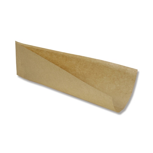 ホットドッグスリーブ 耐油 S 未晒 1セット(500枚:100枚×5パック)(ご注文単位1セット)【直送品】