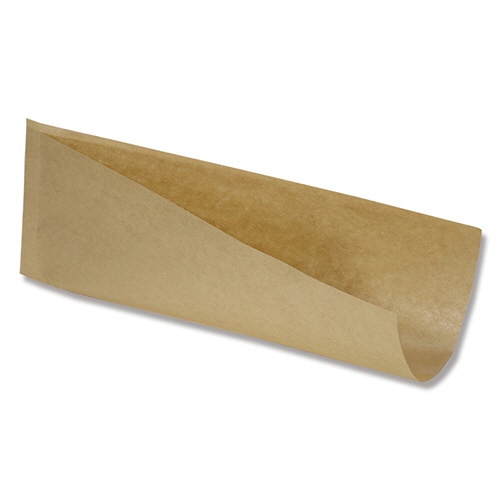 ホットドッグスリーブ 耐油 L 未晒 1セット(500枚:100枚×5パック)(ご注文単位1セット)【直送品】