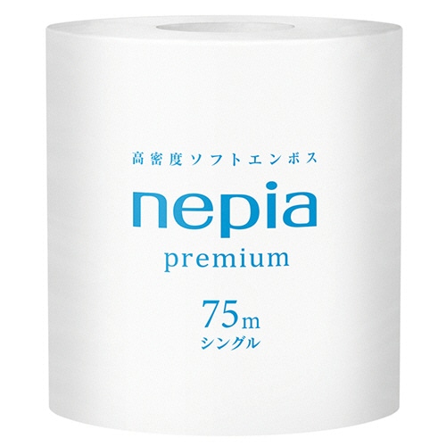 王子ネピア　ネピア　トイレットロール　個包装　シングル　芯あり　75m　1セット（240ロール：80ロール×3ケース）（ご注文単位1セット）【直送品】