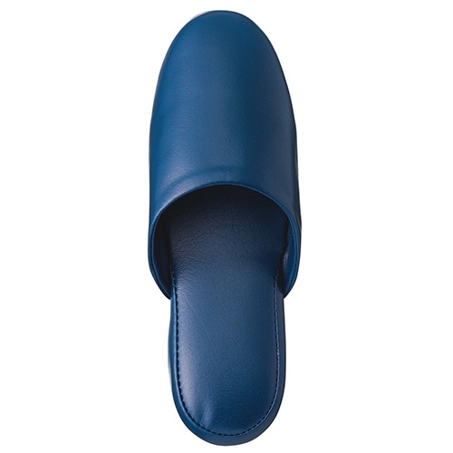 オーミケンシ 高周波レザースリッパ ブルー 1セット(10足)(ご注文単位1セット)【直送品】