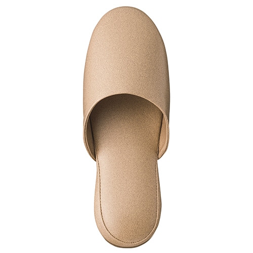 オーミケンシ 高周波レザースリッパ ベージュ 1セット(10足)(ご注文単位1セット)【直送品】