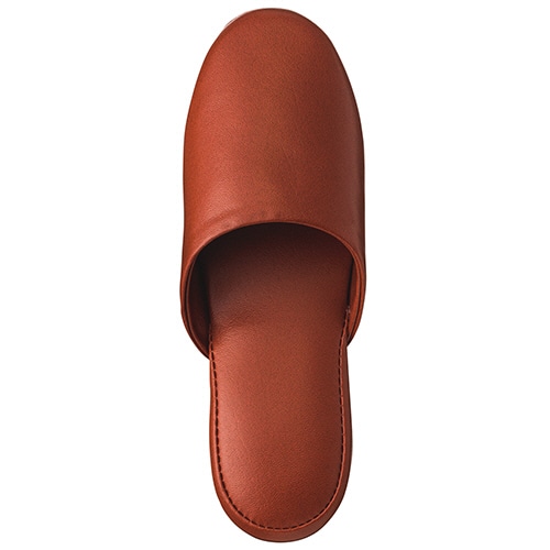 オーミケンシ 高周波レザースリッパ ブラウン 1セット(10足)(ご注文単位1セット)【直送品】