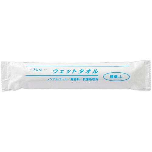 アートナップ Pure ウェットタオル 標準 LL 1セット(500本:50本×10パック)(ご注文単位1セット)【直送品】