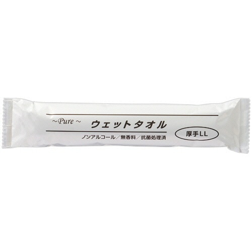アートナップ Pure ウェットタオル 厚手 LL 1セット(500本:50本×10パック)(ご注文単位1セット)【直送品】