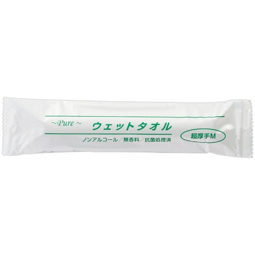 アートナップ Pure ウェットタオル 超厚手 M 1セット(720本:60本×12パック)(ご注文単位1セット)【直送品】