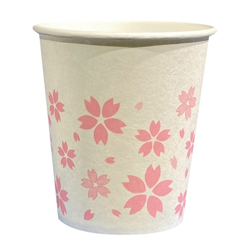 ファーストレイト ペーパーカップ ロースタッキング仕様 桜&葉っぱ 150ml(5オンス) FR-5361 1セット(4000個:1000個×4パック)(ご注文単位1セット)【直送品】