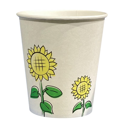ファーストレイト ペーパーカップ ロースタッキング仕様 チューリップ&向日葵 150ml(5オンス) FR-5362 1セット(4000個:1000個×4パック)(ご注文単位1セット)【直送品】