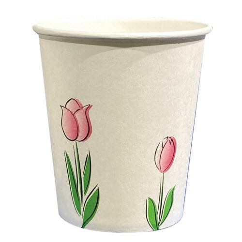 ファーストレイト ペーパーカップ ロースタッキング仕様 チューリップ&向日葵 150ml(5オンス) FR-5362 1セット(4000個:1000個×4パック)(ご注文単位1セット)【直送品】
