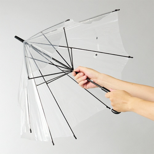 伊藤忠リーテイルリンク 手開き傘 50cm クリア NK-5 1セット(36本)(ご注文単位1セット)【直送品】