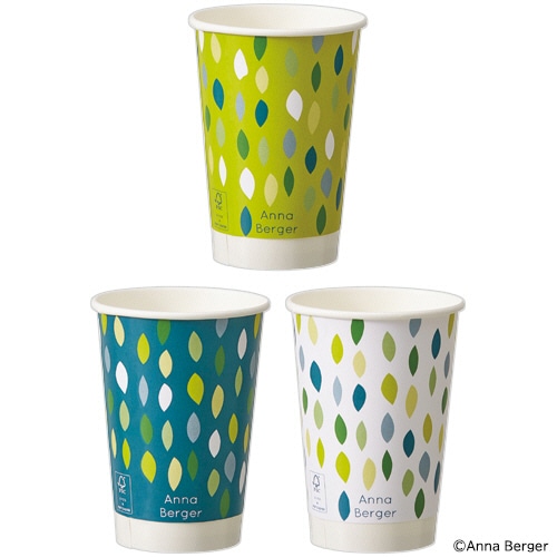 TANOSEE　厚紙タンブラー　両面ラミネート　GREEN　400mL（13.5オンス）　1セット（800個：40個×20パック）（ご注文単位1セット）【直送品】