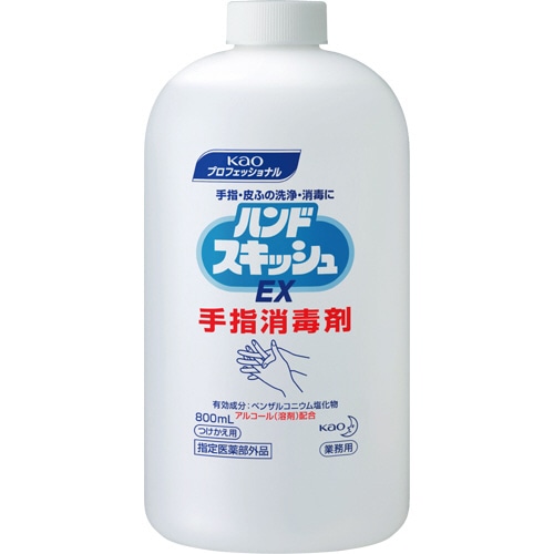 花王　ハンドスキッシュEX　手指消毒剤　つけかえ用　800ml　1セット（6本）（ご注文単位1セット）【直送品】