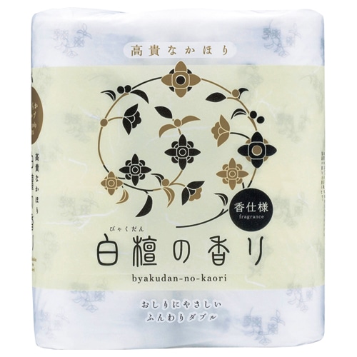 四国特紙　トイレットペーパー　白檀の香り　ダブル　芯あり　30m　1セット（48ロール：4ロール×12パック）（ご注文単位1セット）【直送品】