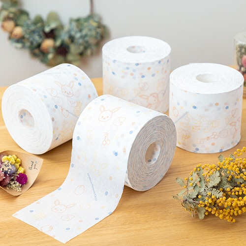 丸富製紙　トイレットペーパー　モンポケ　5倍巻き　パルプ　シングル　芯なし　250m　1セット（16ロール：2ロール×8パック）（ご注文単位1セット）【直送品】