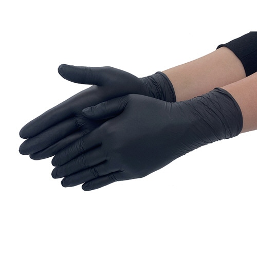 エブノ　ニトリルトライ3　ブラック　パウダーフリー　SS　No-569　1セット（3000枚：100枚×30箱）（ご注文単位1セット）【直送品】