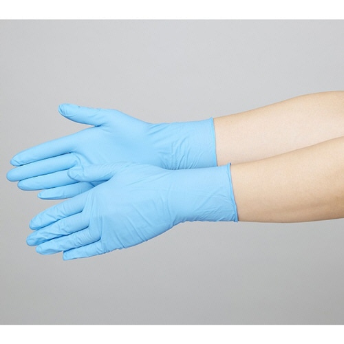 エブノ　ニトリルトライ5　ブルー　パウダーフリー　SS　No-563　1セット（2000枚：100枚×20箱）（ご注文単位1セット）【直送品】