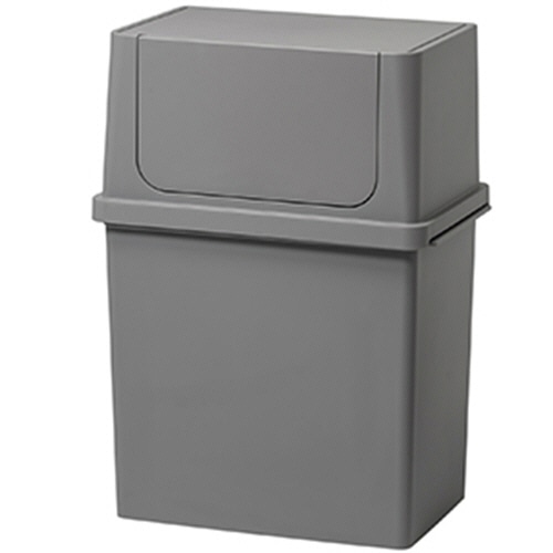 ライクイット フロントオープントラッシュビン ワイド 17L グレー LBD-09-GY 1台（ご注文単位1台）【直送品】
