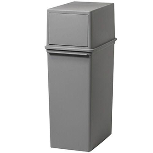 ライクイット フロントオープントラッシュビン スリム 25L グレー LBD-08-GY 1台（ご注文単位1台）【直送品】