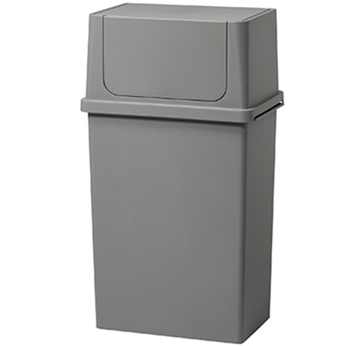 ライクイット フロントオープントラッシュビン ワイド 25L グレー LBD-10-GY 1台(ご注文単位1台)【直送品】