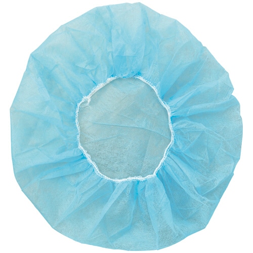 クラフトマン 不織布ヘアキャップ スタンダードタイプ ブルー SF-004B 100枚/パック(ご注文単位1パック)【直送品】