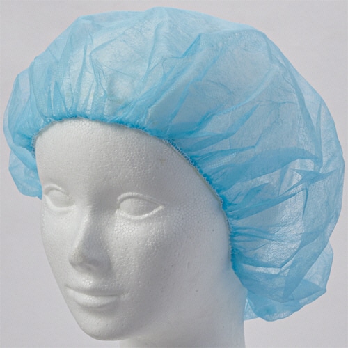 クラフトマン 不織布ヘアキャップ スタンダードタイプ ブルー SF-004B 100枚/パック(ご注文単位1パック)【直送品】