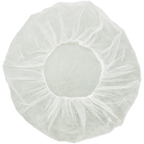 クラフトマン 不織布ヘアキャップ スタンダードタイプ ホワイト SF-004W 100枚/パック(ご注文単位1パック)【直送品】