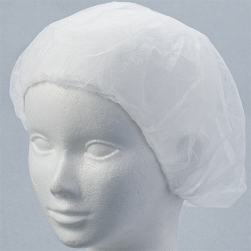 クラフトマン 不織布ヘアキャップ スタンダードタイプ ホワイト SF-004W 100枚/パック(ご注文単位1パック)【直送品】