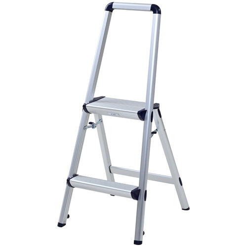 YAMAZEN 上枠付き踏み台 2段 YM-B02SG(DBL) 1台（ご注文単位1台）【直送品】