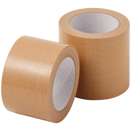TANOSEE 軽梱包用布テープ 75mm×25m 1巻（ご注文単位1巻）【直送品】