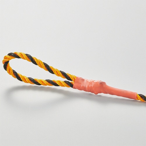 結一産業 片側輪っか三角旗付きトラロープ20m Y-HT001 1巻/個(ご注文単位1個)【直送品】