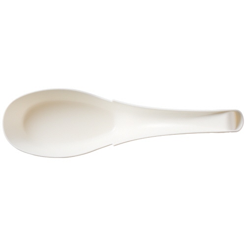 SWAN 惣菜用レンゲ バイオ入り 14cm 単袋 100本/パック（ご注文単位1パック）【直送品】