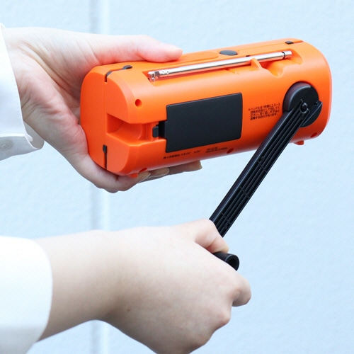 ドリテック さすだけ充電ラジオライト3 オレンジ PR-323ROR 1台(ご注文単位1台)【直送品】