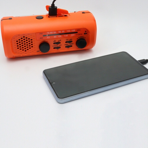 ドリテック さすだけ充電ラジオライト3 オレンジ PR-323ROR 1台(ご注文単位1台)【直送品】