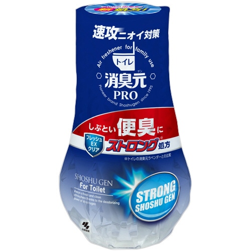小林製薬 消臭元 PRO 便臭ストロング フレッシュEXクリア 400mL 1個（ご注文単位1個）【直送品】