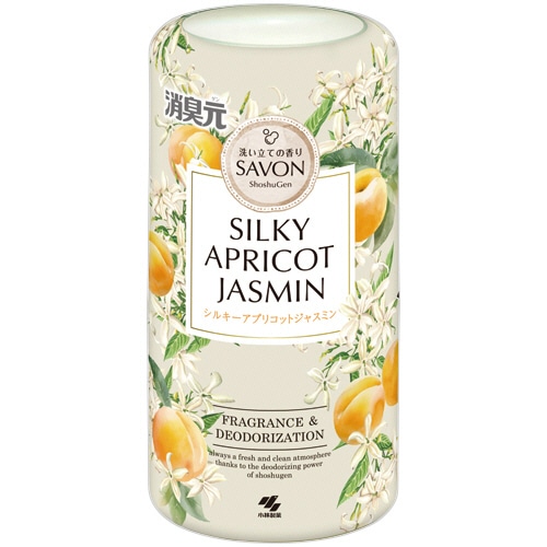 小林製薬 消臭元 SAVON シルキーアプリコットジャスミンの香り 本体 400mL 1個（ご注文単位1個）【直送品】