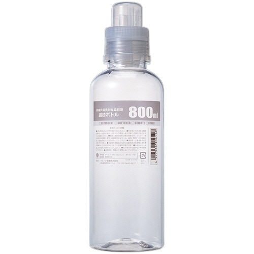 マルハチ産業 液体洗剤ボトル 800mL 1個(ご注文単位1個)【直送品】