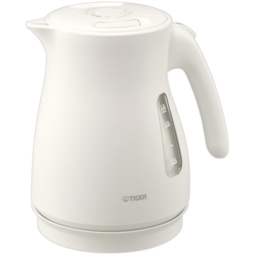 タイガー魔法瓶 蒸気レス電気ケトル 1.2L マットホワイト PCV-A120WM 1台（ご注文単位1台）【直送品】