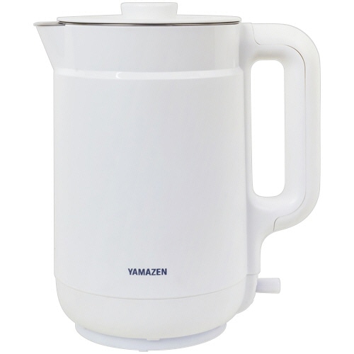 YAMAZEN 電気ケトル 1.5L ホワイト YKPA-1215(W) 1台（ご注文単位1台）【直送品】