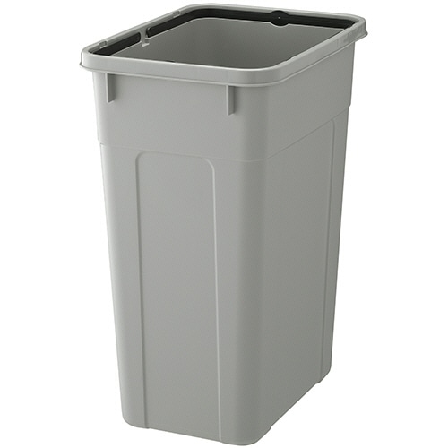 リス WORK&WORK バイオペール 角型 45D 47L 本体 グレー DS-986-770-0 1個/台（ご注文単位1台）【直送品】