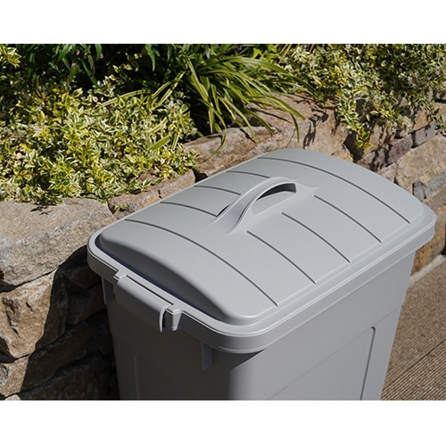 リス WORK&WORK バイオペール 角型 45D 47L 本体 グレー DS-986-770-0 1個/台(ご注文単位1台)【直送品】